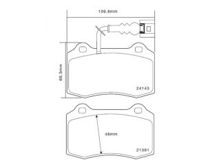 KIT PASTIGLIE FRENO ANTERIORI BREMBO PER PINZE BREMBO 4 PISTONI 132MM