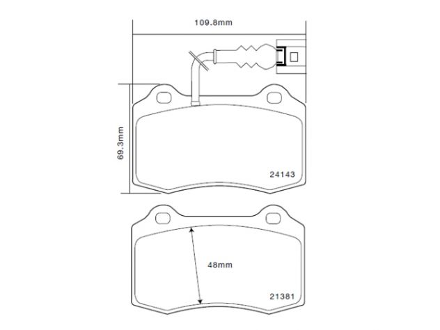 KIT PASTIGLIE FRENO ANTERIORI BREMBO PER PINZE BREMBO 4 PISTONI 110MM