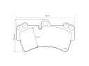 BREMBO FRONT BRAKE PADS KIT PORSCHE CAYENNE (9PA) 3.0 TDI 176 KW 02/09 - 09/10