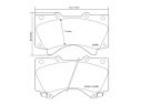 BREMBO FRONT BRAKE PADS KIT LEXUS LX (_J2_) 450D (VDJ201_) 200 KW 09/15+