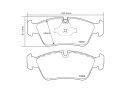 BREMBO FRONT BRAKE PADS KIT BMW 3 (E90) 318 I 100 KW 03/07 - 10/11