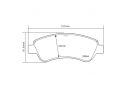 BREMBO FRONT BRAKE PADS KIT CITROËN DS3 1.6 HDI 90 68 KW 11/09 - 07/15