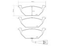 BREMBO FRONT BRAKE PADS KIT AUDI A1 (8X1, 8XK) 1.0 TFSI 60 KW 01/16+