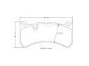 BREMBO FRONT BRAKE PADS KIT MERCEDES-BENZ CLK (C209) 55 AMG (209.376) 270 KW 09/02 - 05/09