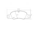 BREMBO FRONT BRAKE PADS KIT PORSCHE 911 CONVERTIBLE (997) 3.6 CARRERA 254 KW 06/08 - 12/11