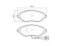 BREMBO FRONT BRAKE PADS KIT AUDI A3 SPORTBACK (8VA, 8VF) 2.0 TFSI QUATTRO 140 KW 05/16+