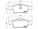 BREMBO REAR BRAKE PADS KIT MERCEDES-BENZ CLS (C218) CLS 220 BLUETEC / D (218.301) 120 KW 05/14+