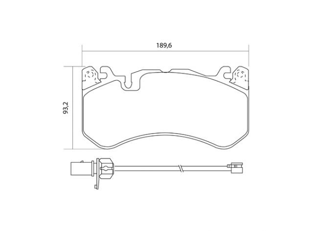 BREMBO FRONT BRAKE PADS KIT AUDI A6 (4F2, C6) RS6 QUATTRO 426 KW 09/08 ...