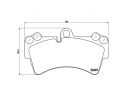 BREMBO FRONT BRAKE PADS KIT PORSCHE CAYENNE (9PA) 3.0 TDI 176 KW 02/09 - 09/10