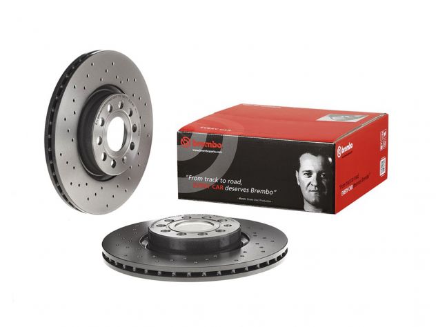 BREMBO XTRA FRONT BRAKE DISC PEUGEOT 508 1.6 HDI 82KW 11/10 +
