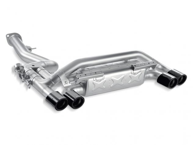 AKRAPOVIC SLIP ON EXHAUST KIT + CARBON TAIL PIPES BMW SERIES 1 M COUPE (E82) 2011-2012