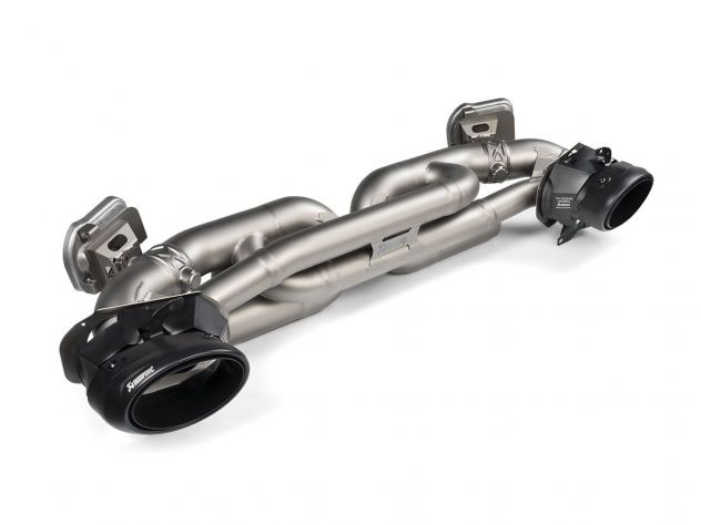 AKRAPOVIC EVOLUTION EXHAUST KIT + TITANIUM TAIL PIPES PORSCHE 911 TURBO / S (992) 2021