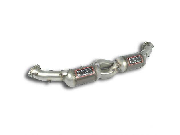 SUPERSPRINT FRONT EXHAUST RH/LH WITH CATALYST 200CPSI PORSCHE 997 CARRERA CABRIO 3.6I (325 HP) 05-08 