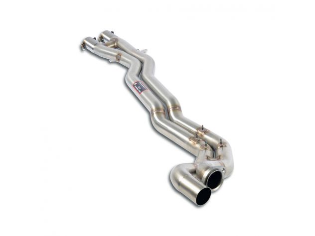 TUBO SCARICO CENTRALE DX/SX + H-PIPE SUPERSPRINT BMW E46 M3 (CONVERSIONE MOTORE V8 M62 4.4I- 4.6I)