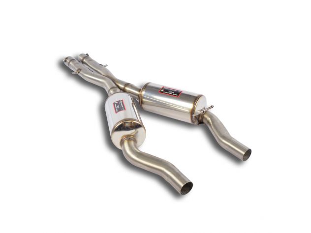 RACCORDO SCARICO X + RACCORDO CENTRALE SUPERSPRINT BMW E39 TOURING 540I V8 (M62) 96-02 (DUAL-PIPE FOR SUPERCHARGING CONVERSION)