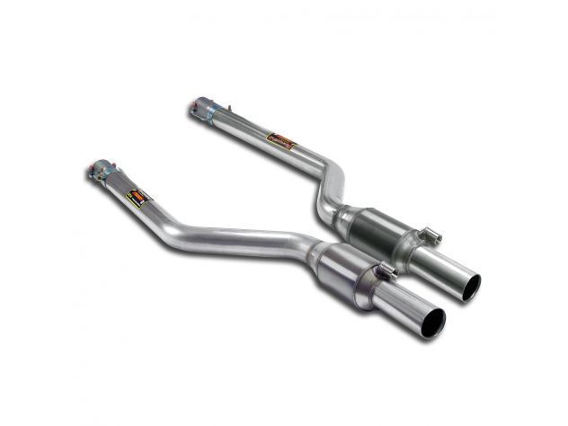 SUPERSPRINT FRONT EXHAUST SECTION WITH CATALYST RH/LH BMW E92 COUPÈ M3 4.0 V8 07-PER TRASFORMAZIONE SUPERCHARGER