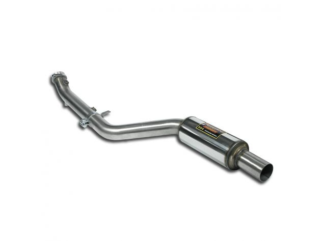 DOWNPIPE SINISTRO + SILENZIATORE ANTERIORE SUPERSPRINT BMW E46 M3 (CONVERSIONE MOTORE S65- 4.0L V8)