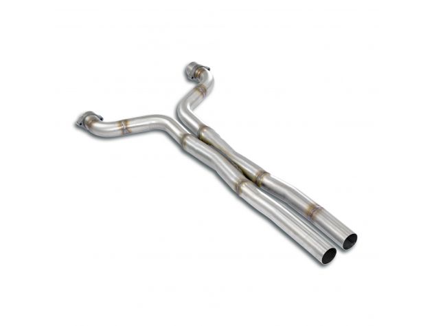 SUPERSPRINT FRONT X PIPES KIT MERCEDES C126 SEC 500 80-85