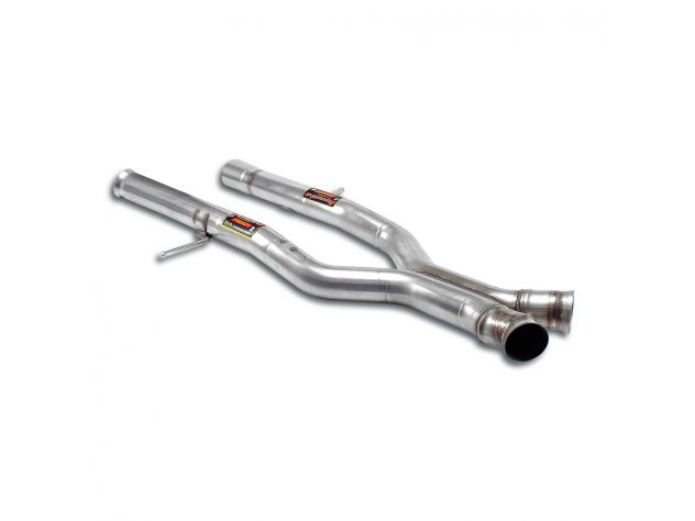 SUPERSPRINT CENTRAL EXHAUST PIPE + X LINK PIPE (PASSO CORTO) MERCEDES T251 R 63 AMG 4-MATIC V8 06-07