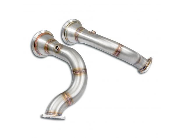 KIT DOWNPIPE DX/SX SUPERSPRINT PORSCHE 536 CAYENNE COUPÈ TURBO S E-HYBRID 4.0L V8 (680 HP) 2021+ (CON VALVOLA)