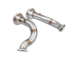 SUPERSPRINT KIT DOWNPIPE RH/LH PORSCHE 536 CAYENNE SUV TURBO S E-HYBRID 4.0L V8 (680 HP) 2021+ (CON VALVOLA)