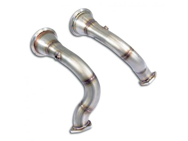 DOWNPIPE DX/SX  SUPERSPRINT PORSCHE MACAN TURBO 2.9L V6 (440 HP- MODELLI CON GPF) 2019+ (CON VALVOLA)