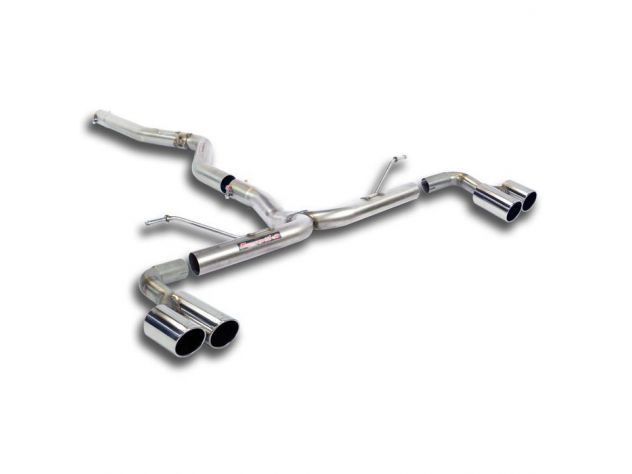 SUPERSPRINT CONNECTING PIPE + REAR PIPES 80 BMW F30 / F31 LCI (BERLINA-TOURING) 328DX (184 HP- MOD. USA) 2015-