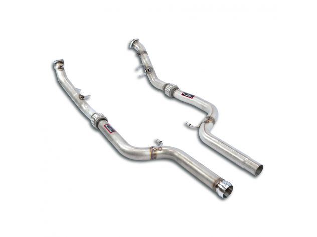 SUPERSPRINT KIT DOWNPIPE RH/LH MERCEDES A217 S 63 AMG 5.5I V8 BI-TURBO (M157- 585 HP) 2016-2017 (CON VALVOLA)