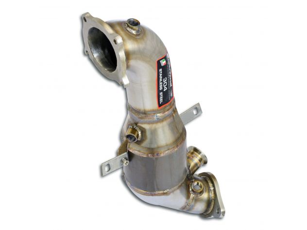 DOWNPIPE + CATALIZZATORE 200CPSI SUPERSPRINT ALFA ROMEO GIULIA 2.0I TURBO (200 HP) 2016+