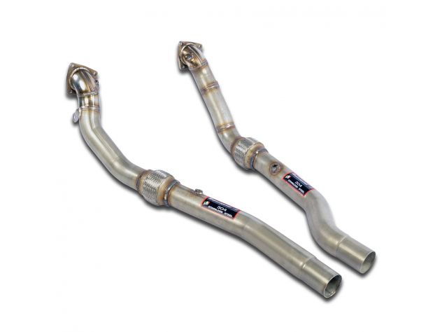 KIT DOWNPIPE DX/SX SUPERSPRINT AUDI A6 RS6 QUATTRO (BERLINA+ AVANT) 4.2I V8 TURBO (450HP) 02+04