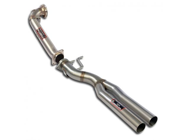 KIT DOWNPIPE + TUBO RACCORDO Y SUPERSPRINT AUDI TT RS QUATTRO PLUS COUPÈ 2.5 TFSI (360 HP) 2012-2015 IMPIANTO Ø76MM