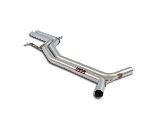 SUPERSPRINT CENTRAL EXHAUST PIPE RH/LH AUDI A4 B8 (BERLINA+ AVANT) 1.8 TFSI (120-160-170 HP) 13-16 (Ø80MM)