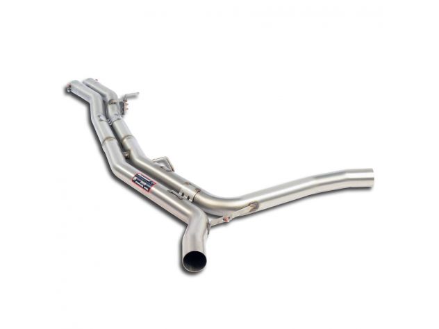 SUPERSPRINT CENTRAL EXHAUST PIPE + H-PIPE AUDI S8 QUATTRO 4.0 TFSI V8 (520 HP) 2012-2014 (CAT.-BACK)