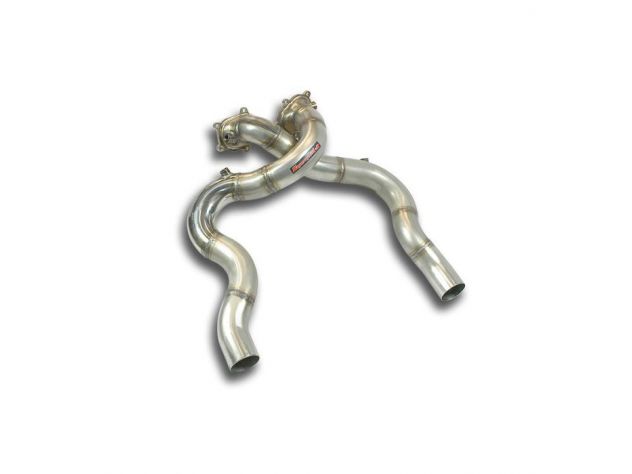 KIT DOWNPIPE DX/SX SUPERSPRINT AUDI S8 QUATTRO 4.0 TFSI V8 (520 HP) 2012-2014 (CON VALVOLA)