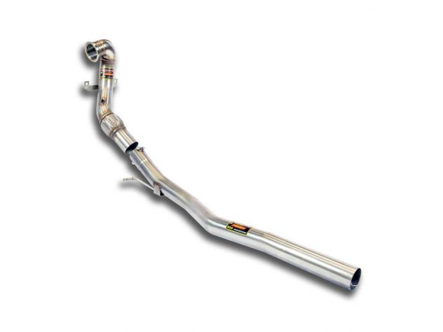 SUPERSPRINT TURBINE EXHAUST PIPE AUDI S3 8V CABRIO QUATTRO 2.0 TFSI (300 HP) 2013-2015 TWIN PIPE (CON VALVOLA)