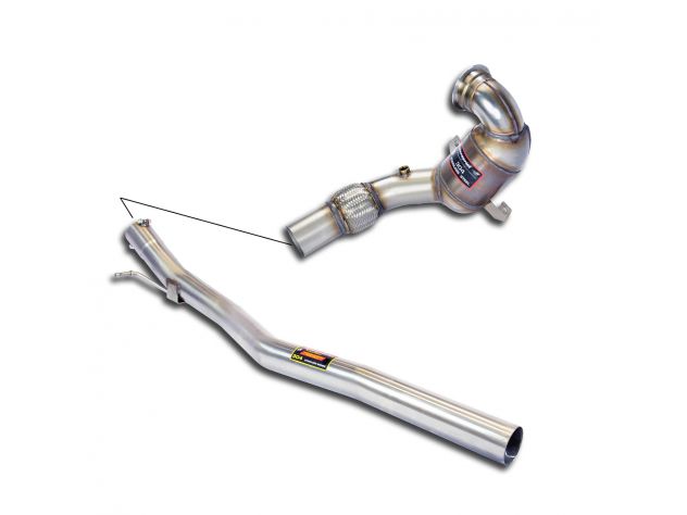 SUPERSPRINT TURBO EXHAUST PIPE KIT WITH CATALYST 200 CPSI AUDI TT MK3 COUPÈ/ROADSTER 1.8 TFSI (180 HP) 2015+