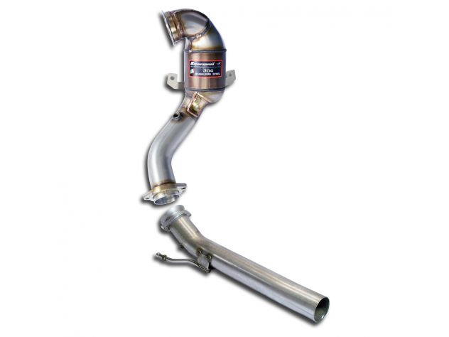 SUPERSPRINT TURBINE EXHAUST PIPE WITH 200CPSI CATALYST AUDI A3 8V CABRIO 1.8 TFSI (180 HP) 2012-2015