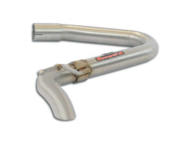 SUPERSPRINT REAR PIPE STEALTH AUDI A3 8Y SPB 30 TFSI 1.0L 115HP WITH GPF 2021+ SOSPENSIONI POSTERIORI ASSALE SINGOLO