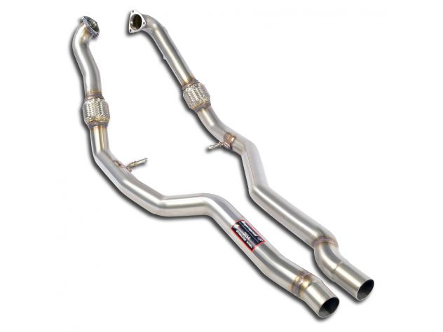 SUPERSPRINT FRONT PIPES KIT RH/LH AUDI S4 QUATTRO AVANT 3.0 TFSI V6 (354 HP) 2016+ (CON VALVOLA)