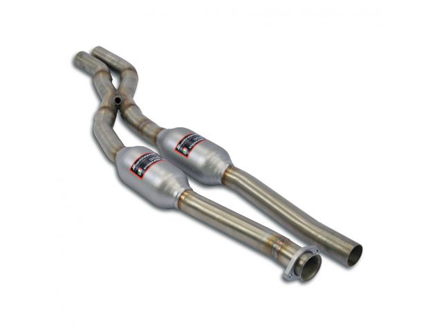 SUPERSPRINT FRONT EXHAUST + X LINK PIPE BMW E24 635 CSI (M30) KAT. 6/'87-89