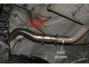 SUPERSPRINT CENTRAL EXHAUST PIPE SEAT LEON 5F 2.0 TDI (150 HP- INCL. FR) 2013+ ("ASSALE SINGOLO")