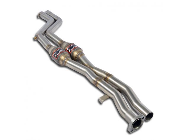 SUPERSPRINT FRONT EXHAUST WITH CATALYST RH/LH BMW E36 M3 3.0I (MOD. USA) (BERLINA / COUPÉ / CABRIO) 94-95