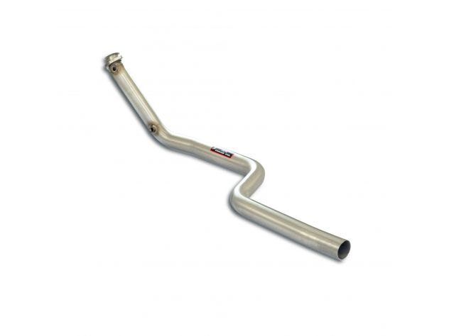 DOWNPIPE DX+TUBO SEZIONE SCARICO ANT. SUPERSPRINT MERCEDES A208 CLK 430 CABRIO V8 279HP 98-03 CAT. SERIE USCITA SDOPPIATA