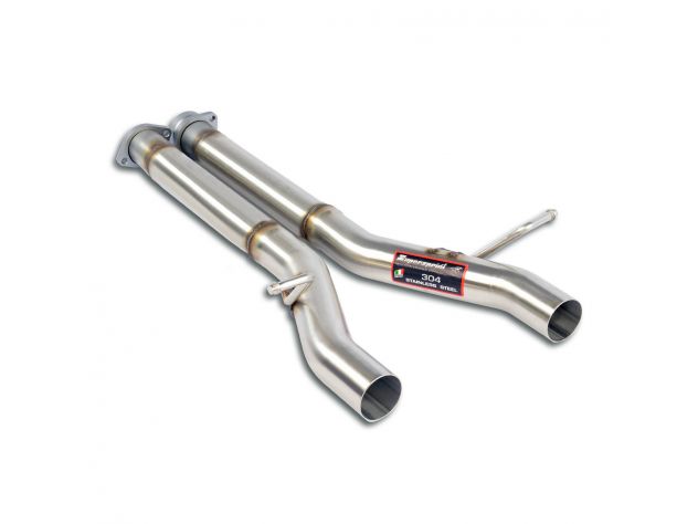 TUBO SCARICO CENTRALE DX/SX RACE PIPE SUPERSPRINT MERCEDES R171 SLK 55 AMG V8 (M113- 360 HP) 2004-2011