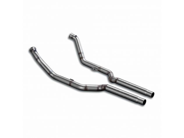 SUPERSPRINT TURBO EXHAUST PIPE KIT + FRONT EXHAUST PIPE RH/LH  MERCEDES W220 S 600 V12 BI-TURBO (500 HP) 03-04