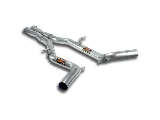 SUPERSPRINT CENTRAL EXHAUST PIPE + X LINK PIPE MERCEDES W212 E 63 AMG (M156 6.2I V8- 525 HP) (BERLINA+ S.W.) 09-13