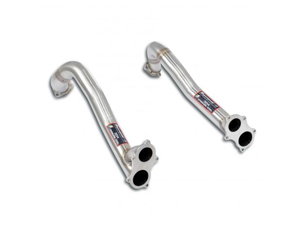 SUPERSPRINT FRONT PIPES KIT RH/LH PORSCHE 718 BOXSTER "25 YEARS" EDITION 4.0L (400 HP- MOD. USA CON GPF) 2021+ (CON VALVOLA)