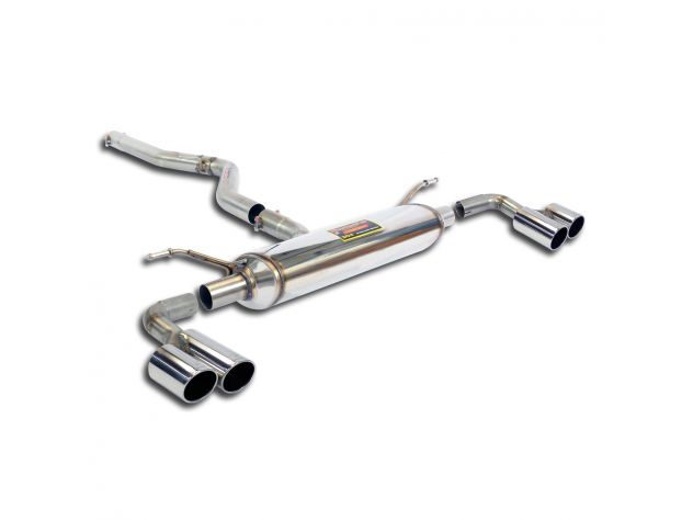 SUPERSPRINT CONNECTING PIPE + REAR PIPES 80 BMW F20 / F21 LCI 114D (MOTORE N47N- 95 HP) 2014-2015