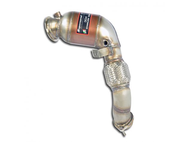 SUPERSPRINT TURBO EXHAUST PIPE KIT + CATALYST LEFT  BMW E71 X6 M V8 BI-TURBO (555 HP) 2010-2014