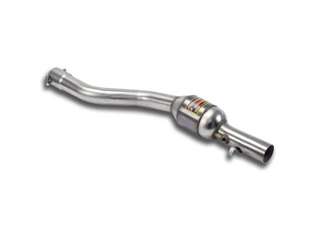 SUPERSPRINT FRONT EXHAUST SECTION LEFT WITH CATALYST 100CPSI MERCEDES W221 S 65 AMG V12 BI-TURBO (612 HP- 630 HP) 2007-2013